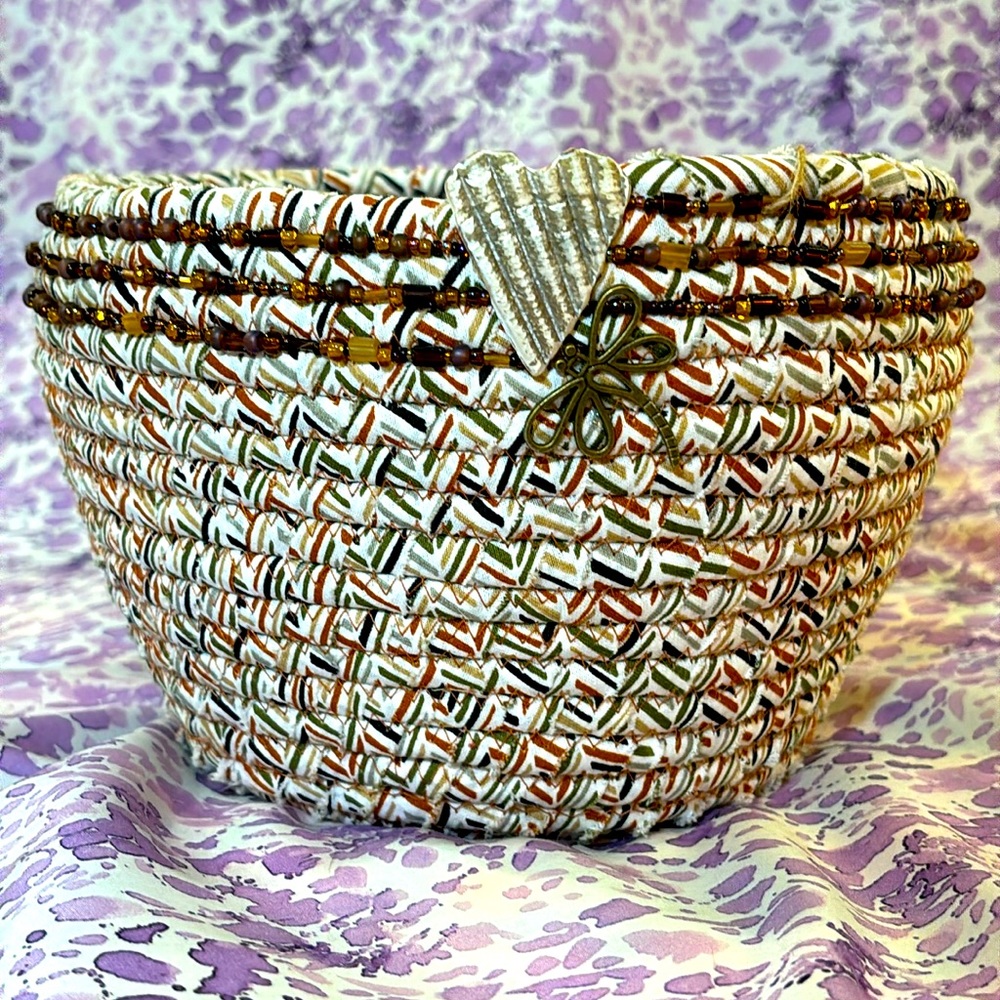 Handmade rope basket
